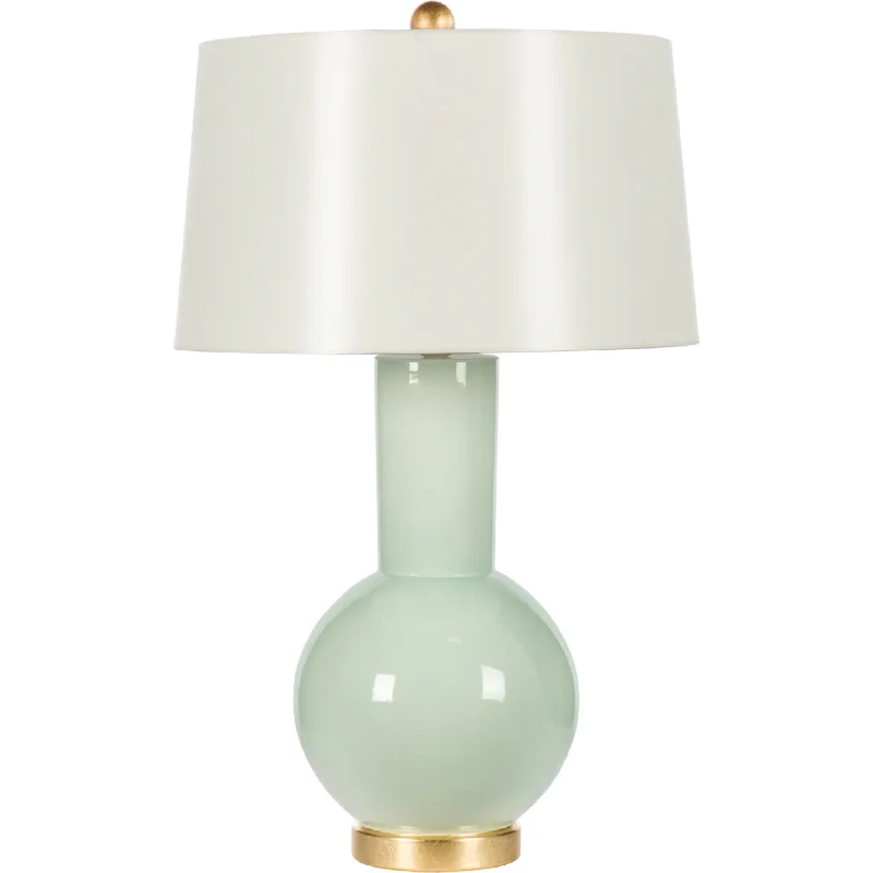 Spring Coventry Light Green Ceramic Table Lamp with Shade