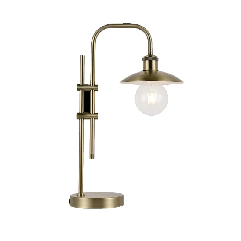 Toronto Adjustable Table Lamp Antique Brass