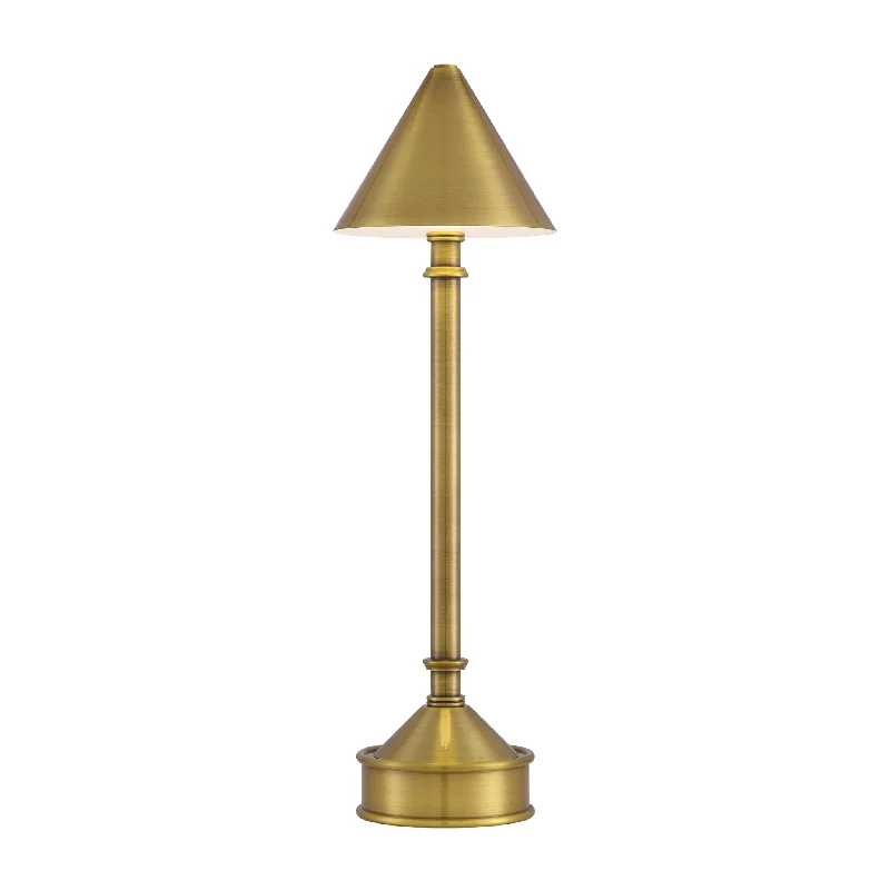 Traipse Brass Cordless Table Lamp