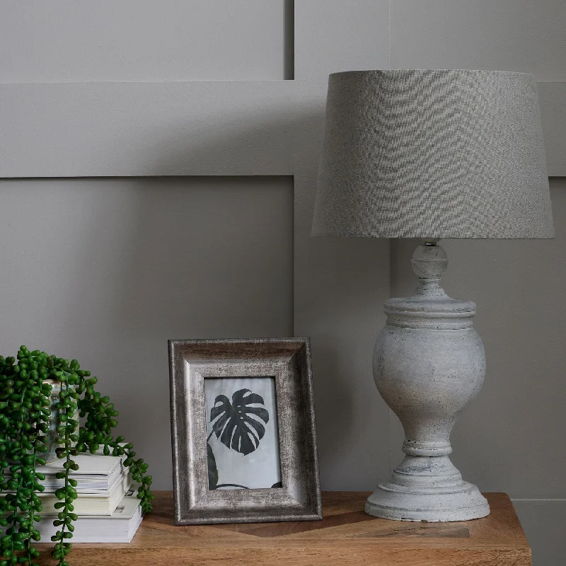 Una Table Lamp with Linen Shade 53cm