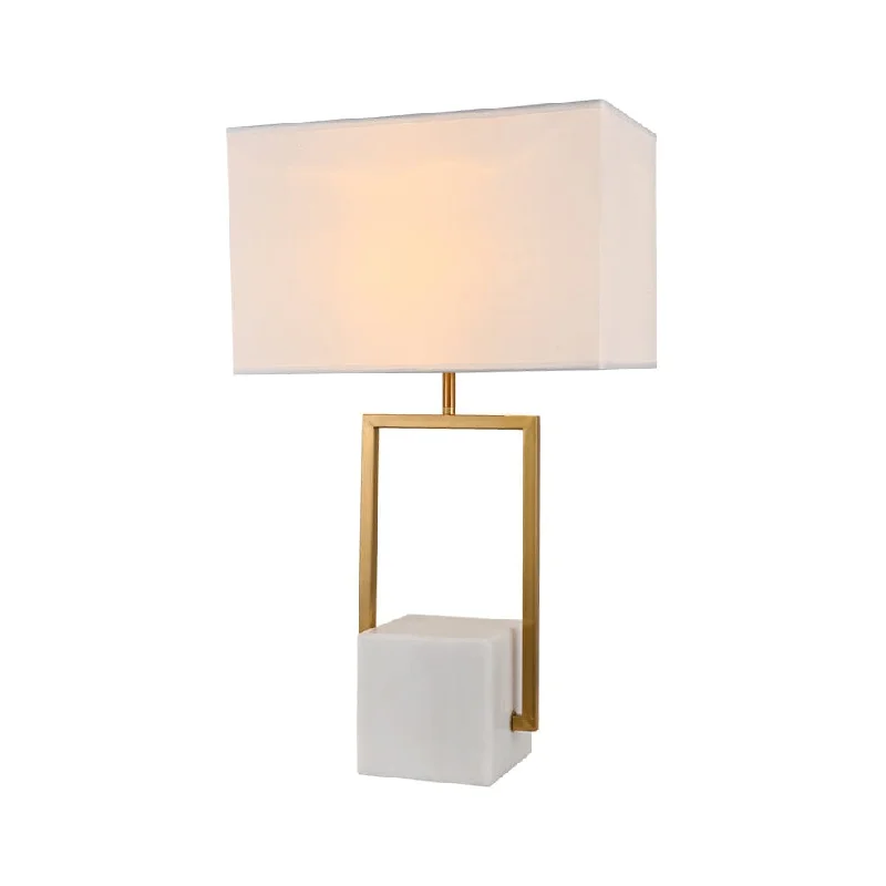 Verdi Table Lamp Marble and Gold