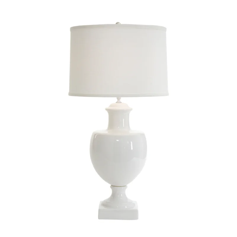 White Greenwich Ceramic Table Lamp