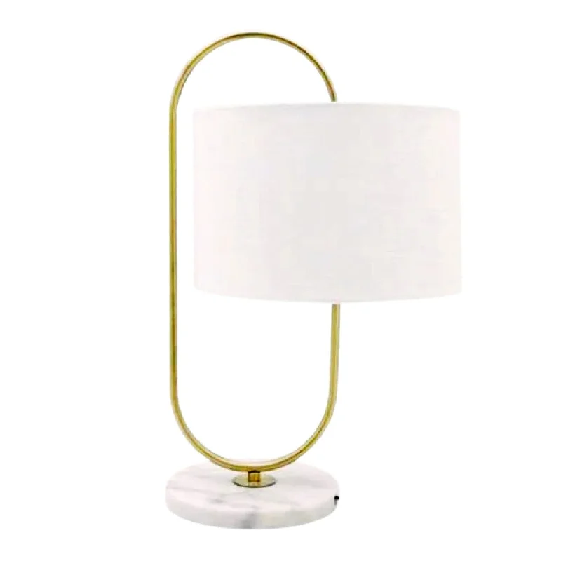 industrial style table lamps with exposed bulbs for loft apartmentsZampa Table Lamp Gold and Marble