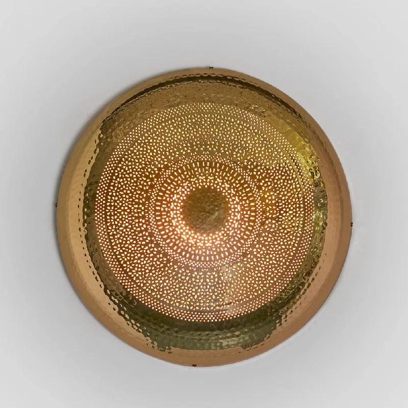 art deco wall lamps with geometric patterns for a retro - inspired bathroomMoroccan Wall Lamp Brass