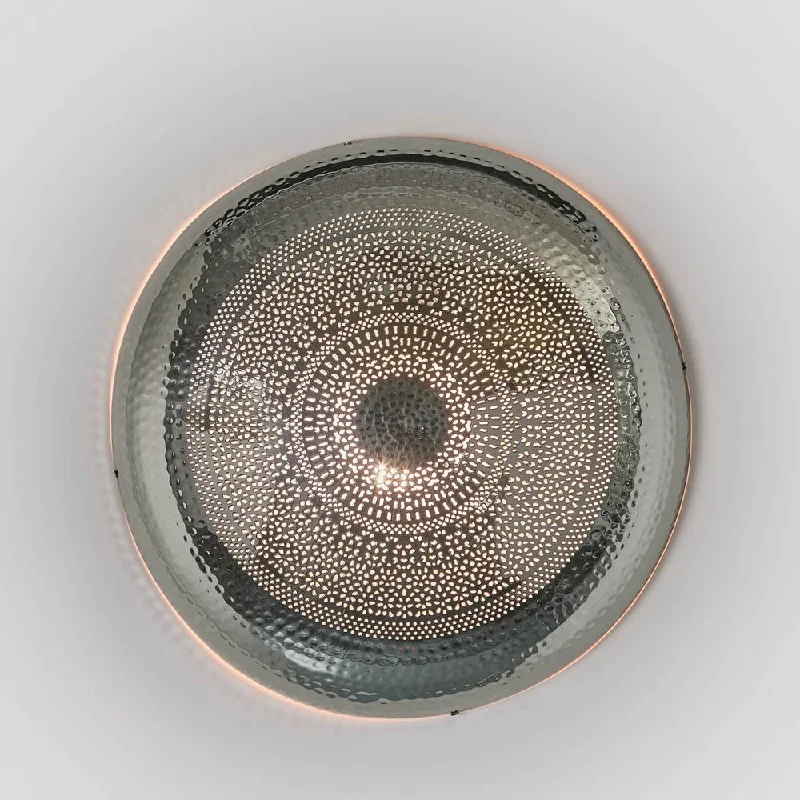 Moroccan Wall Lamp Silver