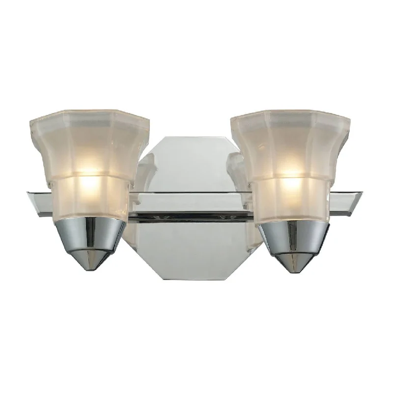 2-Light Bath Bar in Polished Chrome ELK Lighting