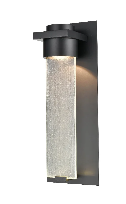 Amster LED Outdoor Wall Lamp - Powder Coated Black - Clear Glass - 12W Integrated LED Module - 1,050lm - 3000K Warm White