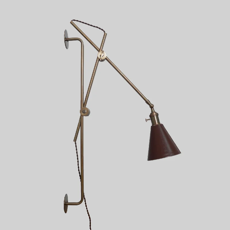 Articulated Arms Brass Grace Wall Lamp