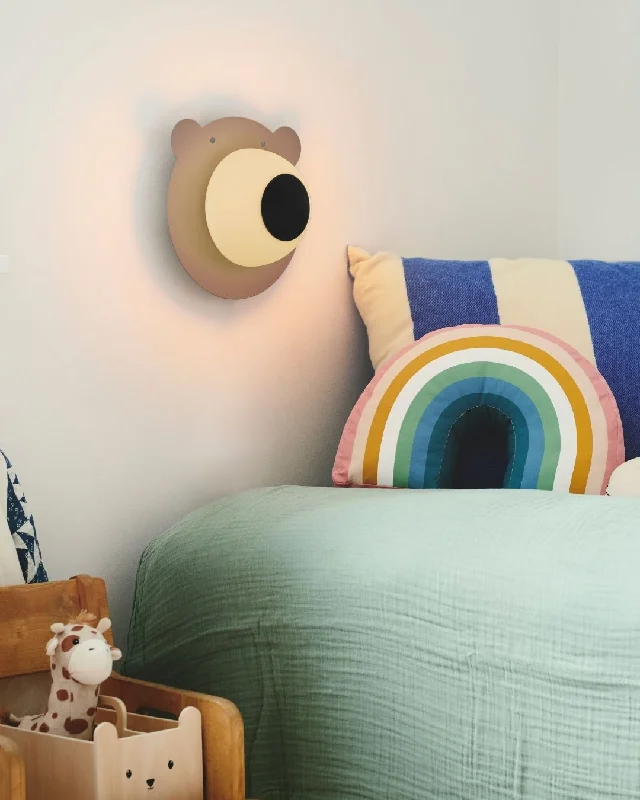 mid - century modern wall lamps with iconic shapes for a stylish studyBruna Bear Wall Light