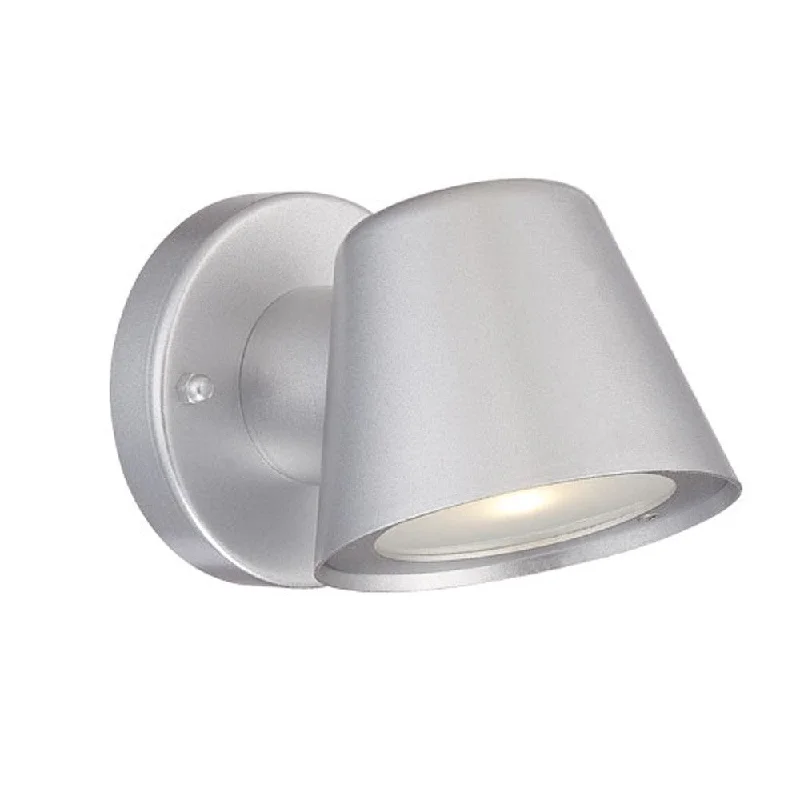 Brushed Silver LED Short Cone Wall Light By Homeroots