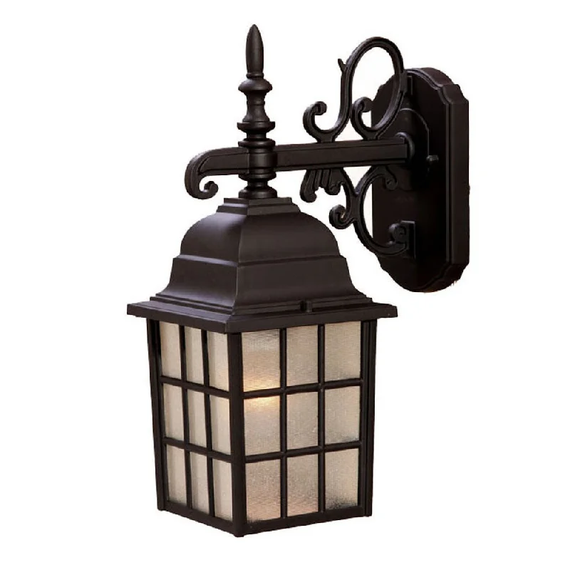 bohemian wall lamps with colorful glass for an eclectic hallwayDark Brown Window Pane Lantern Wall Light By Homeroots