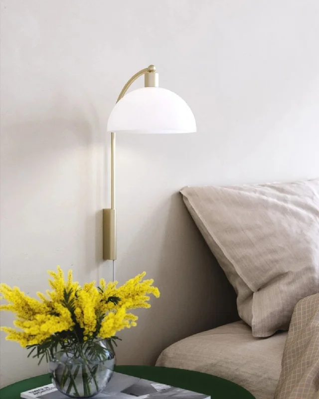 bohemian wall lamps with colorful glass for an eclectic hallwayEllen Wall