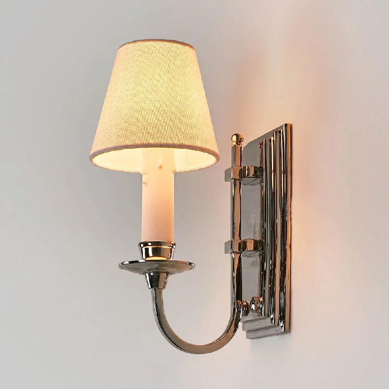 East Borne Sconce Base Nickel