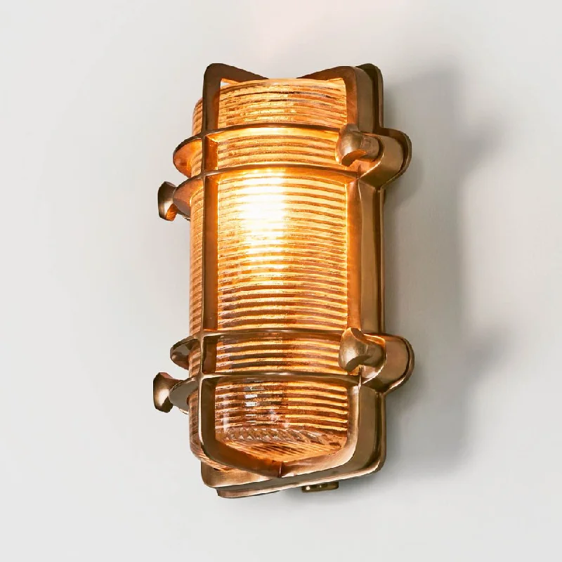 Harley Wall Lamp in Antique Brass