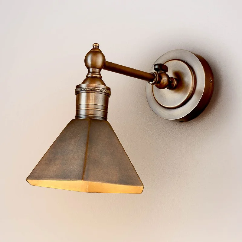 Mayfair Sconce W/Shade Antique Brass