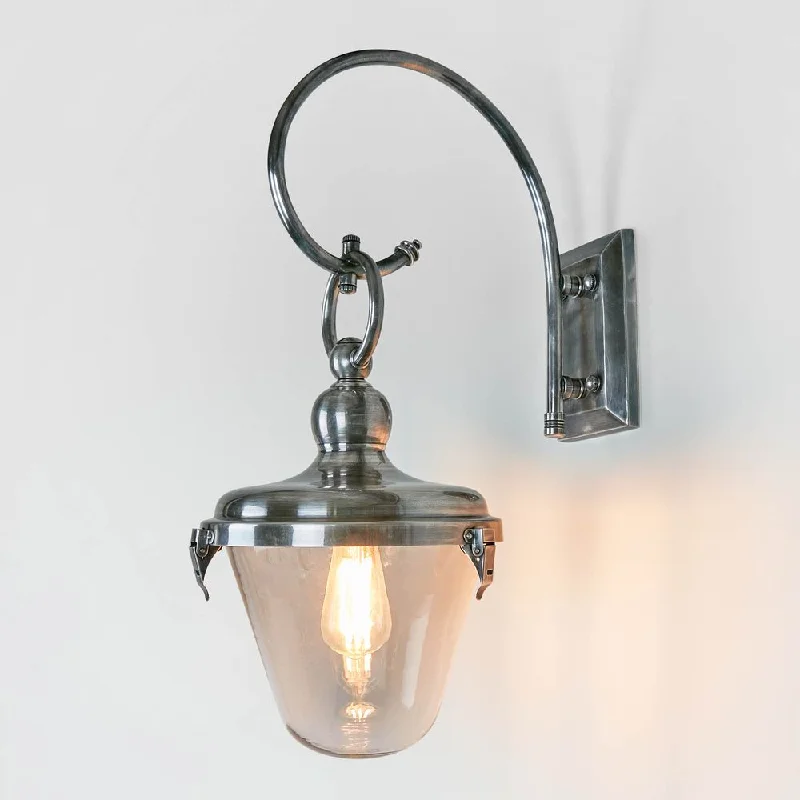 Savoy Glass Shade Antique Entry Lamp