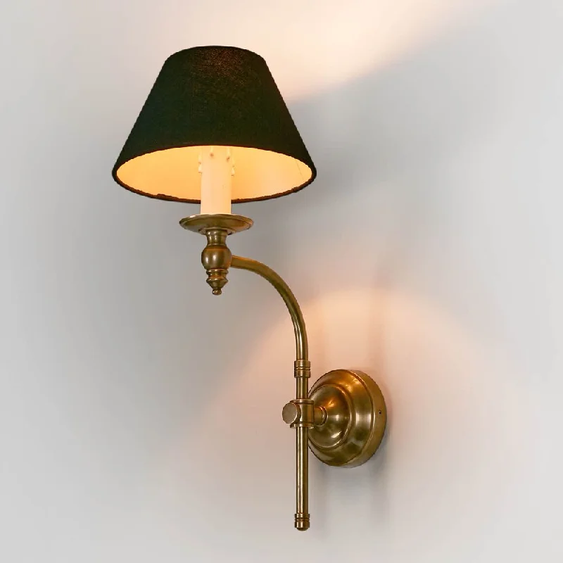 Soho Curved Sconce Base Antique Brass