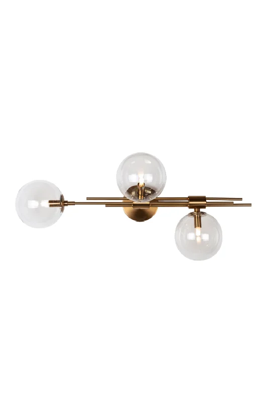 modern minimalist wall lamps for contemporary living roomsGold Framed Glass Wall Lamp | OROA Davine