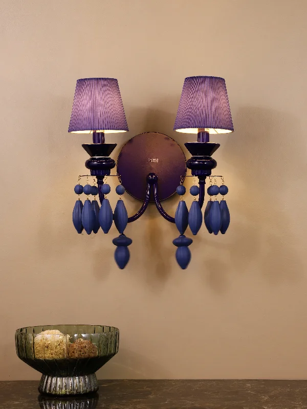 rustic farmhouse wall lamps with wooden accents for cozy bedroomsIndigo Echo Dark Blue Wall Light rustic farmhouse wall lamps with wooden accents for cozy bedroomsIndigo Echo Dark Blue Wall Light