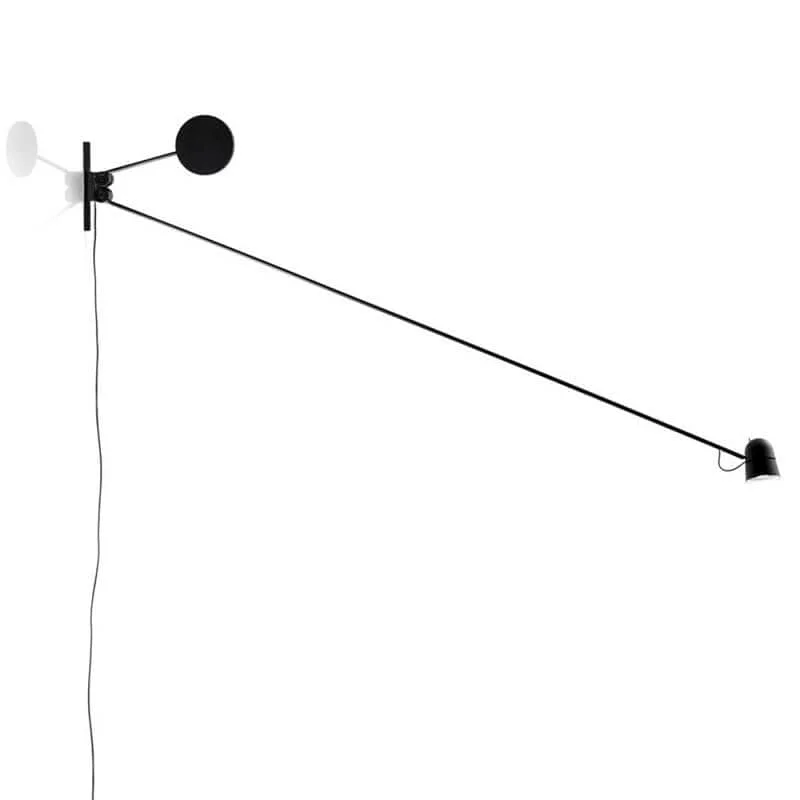 luceplan counterbalance minimalist wall lamp