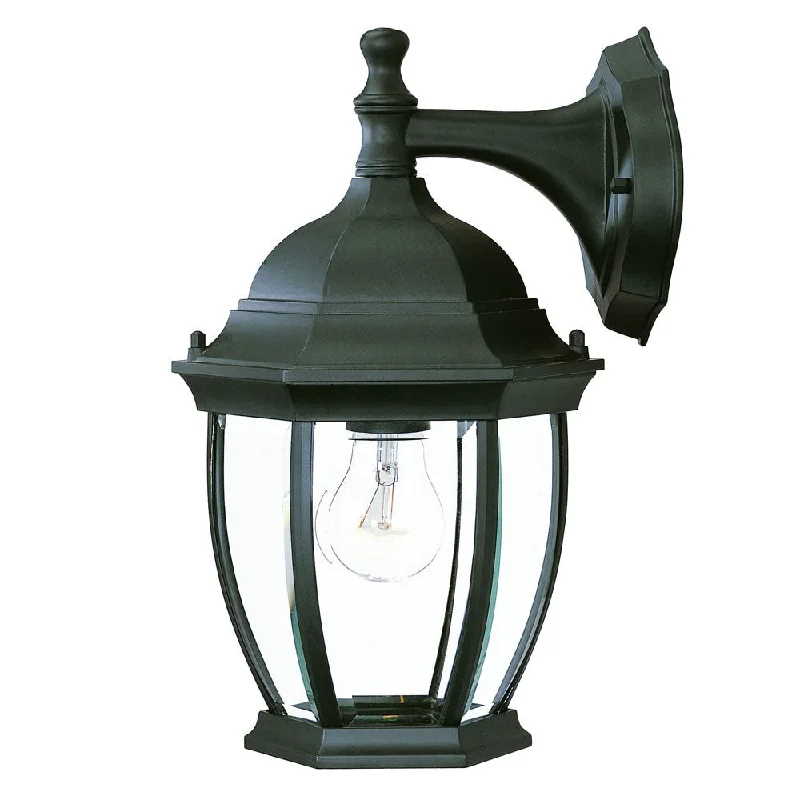 Matte Black Wide Hanging Lantern Wall Light By Homeroots