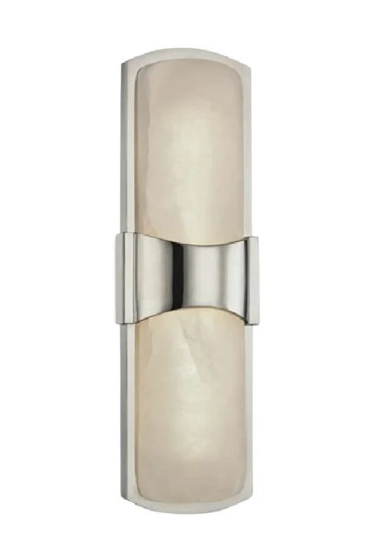 mid - century modern wall lamps with iconic shapes for a stylish studyNickel Framed Alabaster Wall Light S | Andrew Martin Valencia