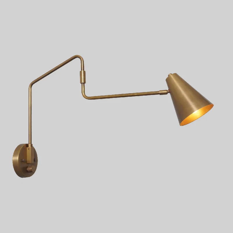 Novel Brass Swing Arm Wall Lamp