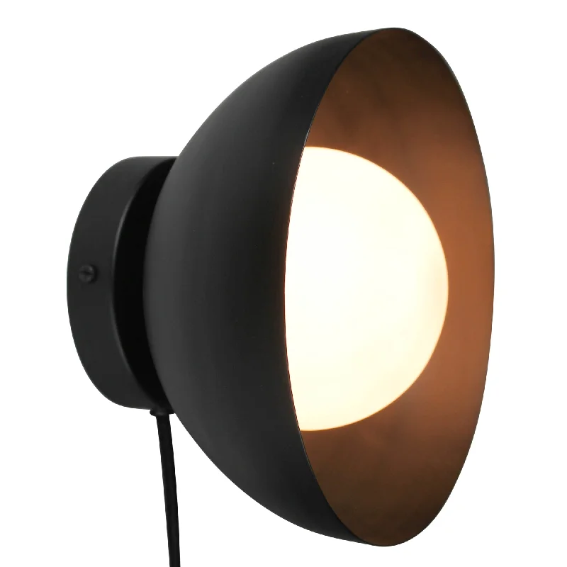 Rhett Wall Light, Black By HomArt