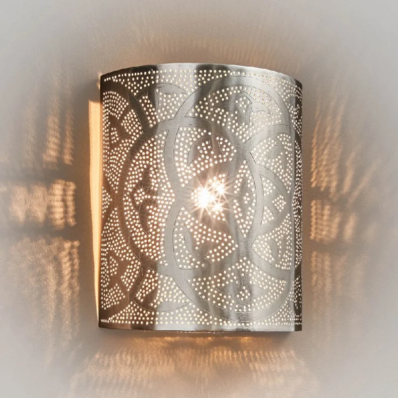 coastal style wall lamps with nautical elements for beachfront homesRoyce Wall Lamp In Nickel