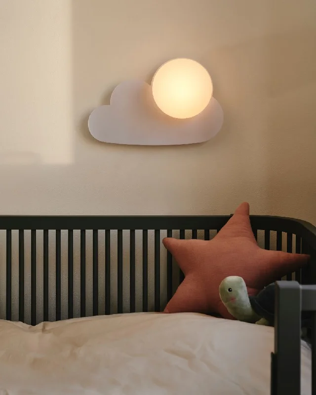 modern minimalist wall lamps for contemporary living roomsSkyku Cloud White