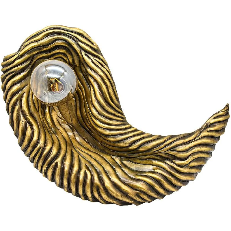marble wall lamps with luxurious veining for high - end living spacesWave-Designed Wall Light