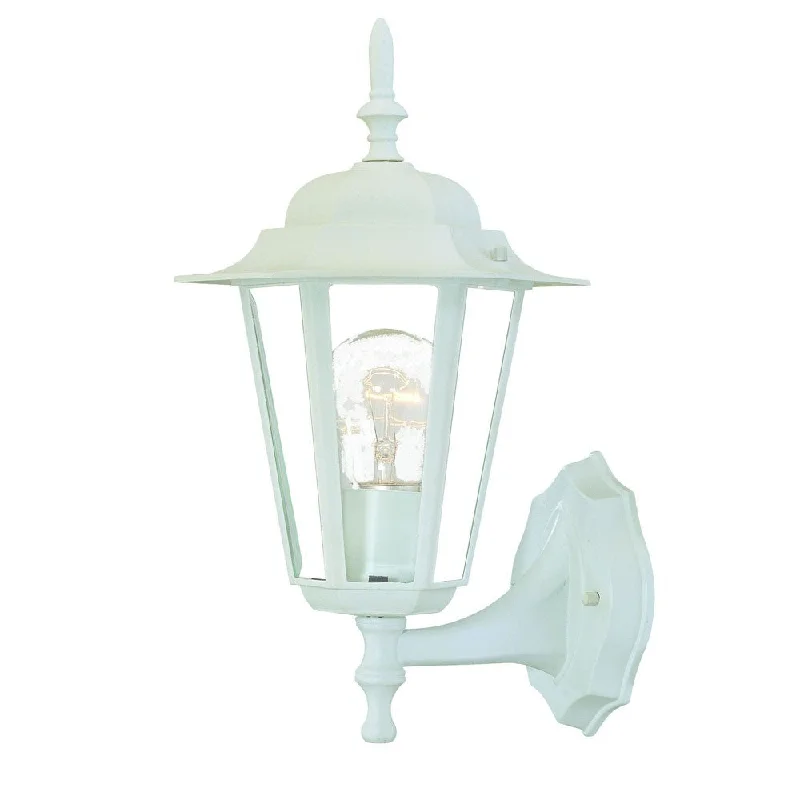 bohemian wall lamps with colorful glass for an eclectic hallwayWhite Glass Lantern Wall Light By Homeroots