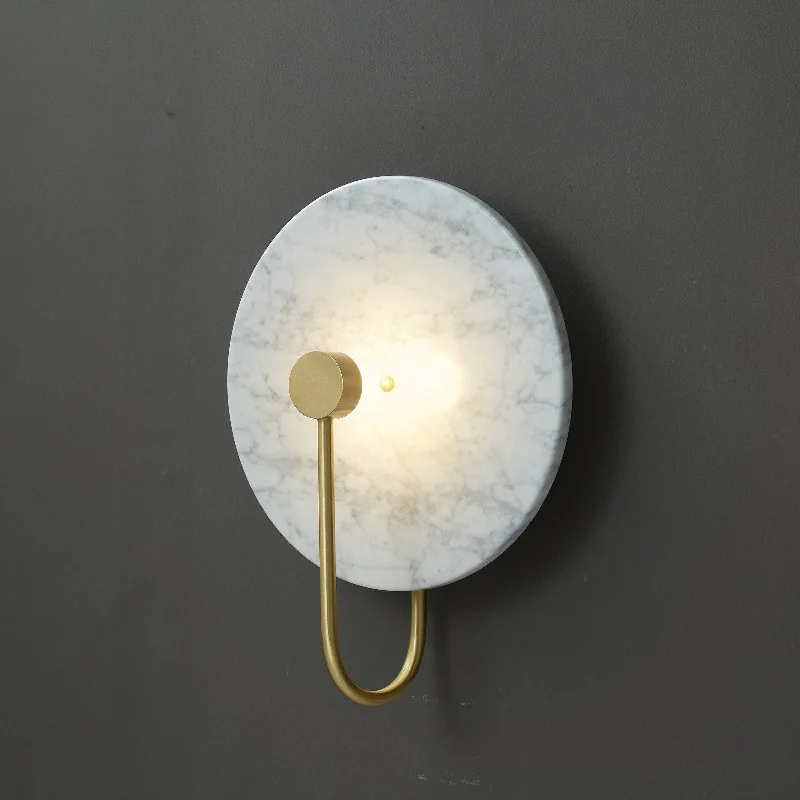 White Marble Wall Lamp 6615-We