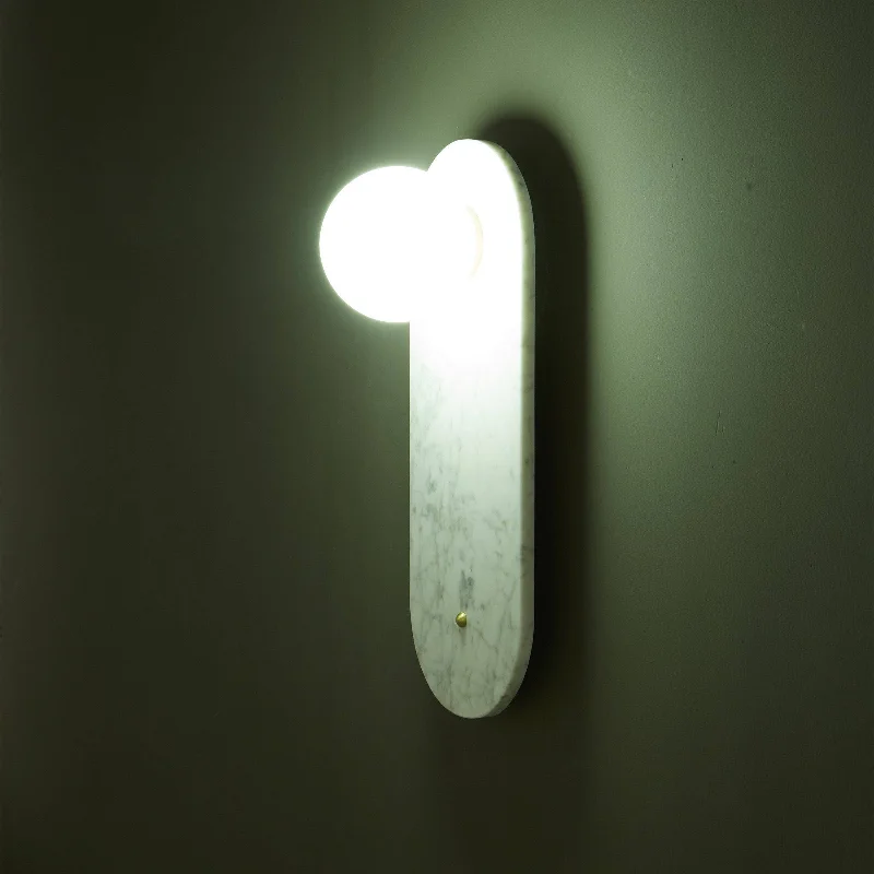 White Marble Wall Lamp 6617-We